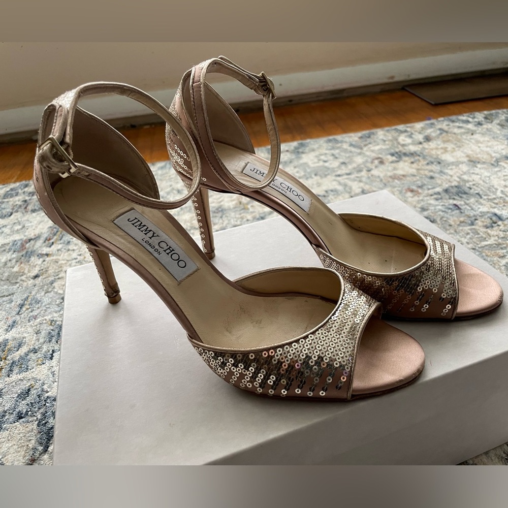 Jimmy Choo Annie Sequined Sandal